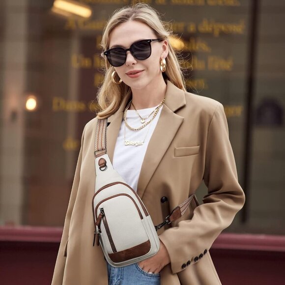 Crossbody Bags for Women - Sling Backpack Travel Bag in Leather - Picture 2 of 9